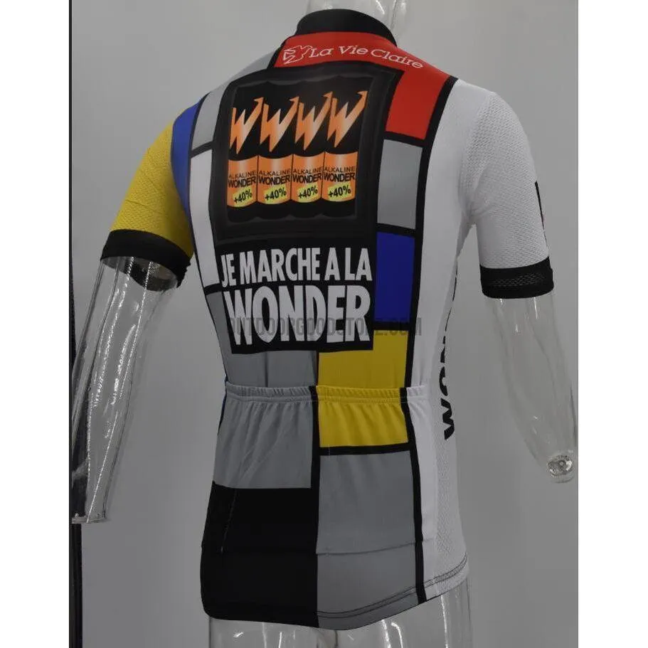 1986 France La Vie Claire Wonder Retro Cycling Jersey