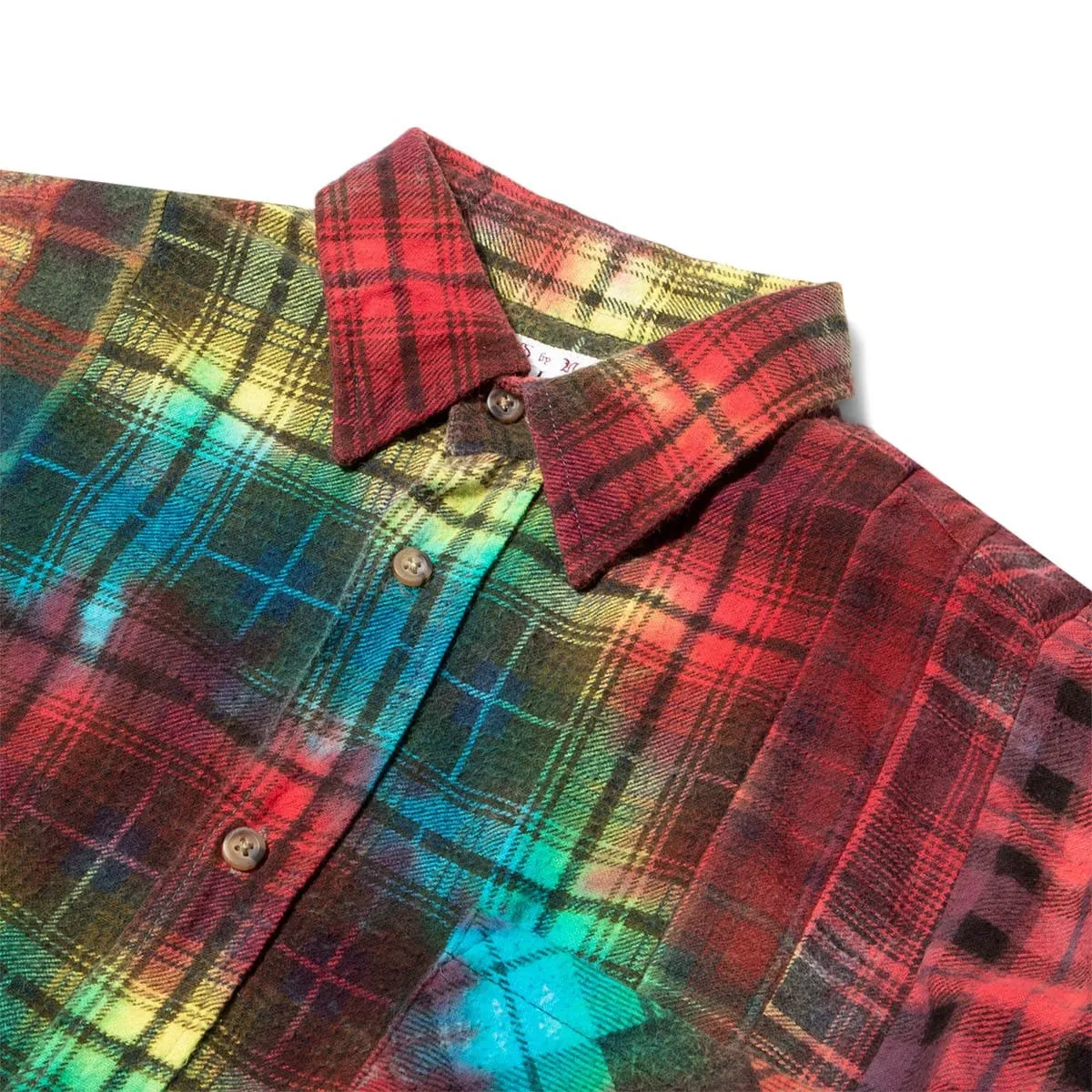 7 CUTS FLANNEL TIE DYE SHIRT FW20 11