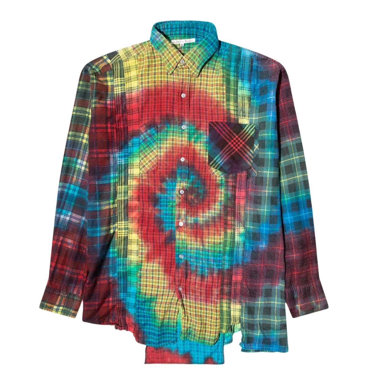 7 CUTS FLANNEL TIE DYE SHIRT FW20 13