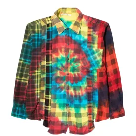 7 CUTS FLANNEL TIE DYE SHIRT FW20 19