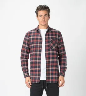 7 Foot Work Flannel LS Shirt Vintage Red