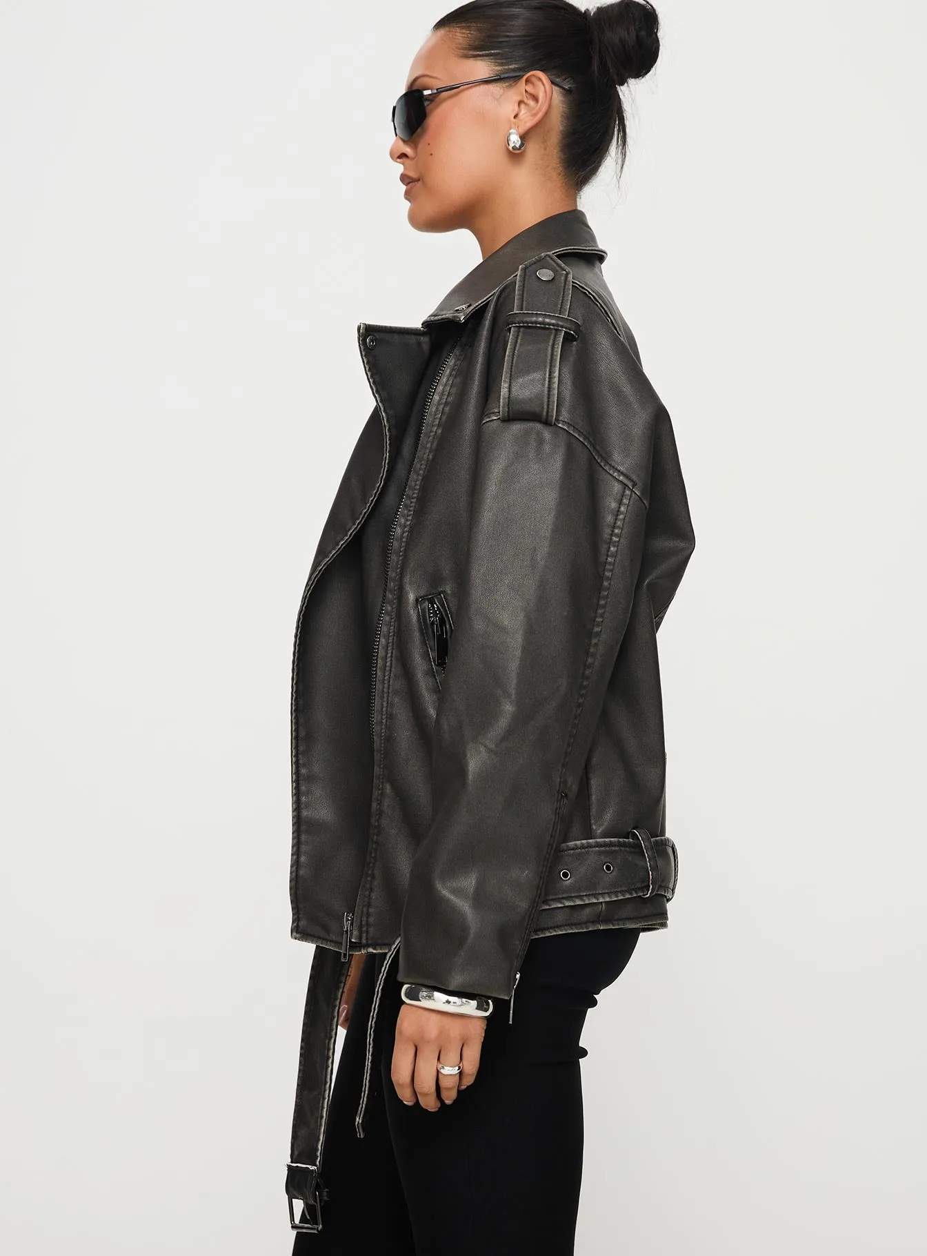 Ace Biker Jacket Black