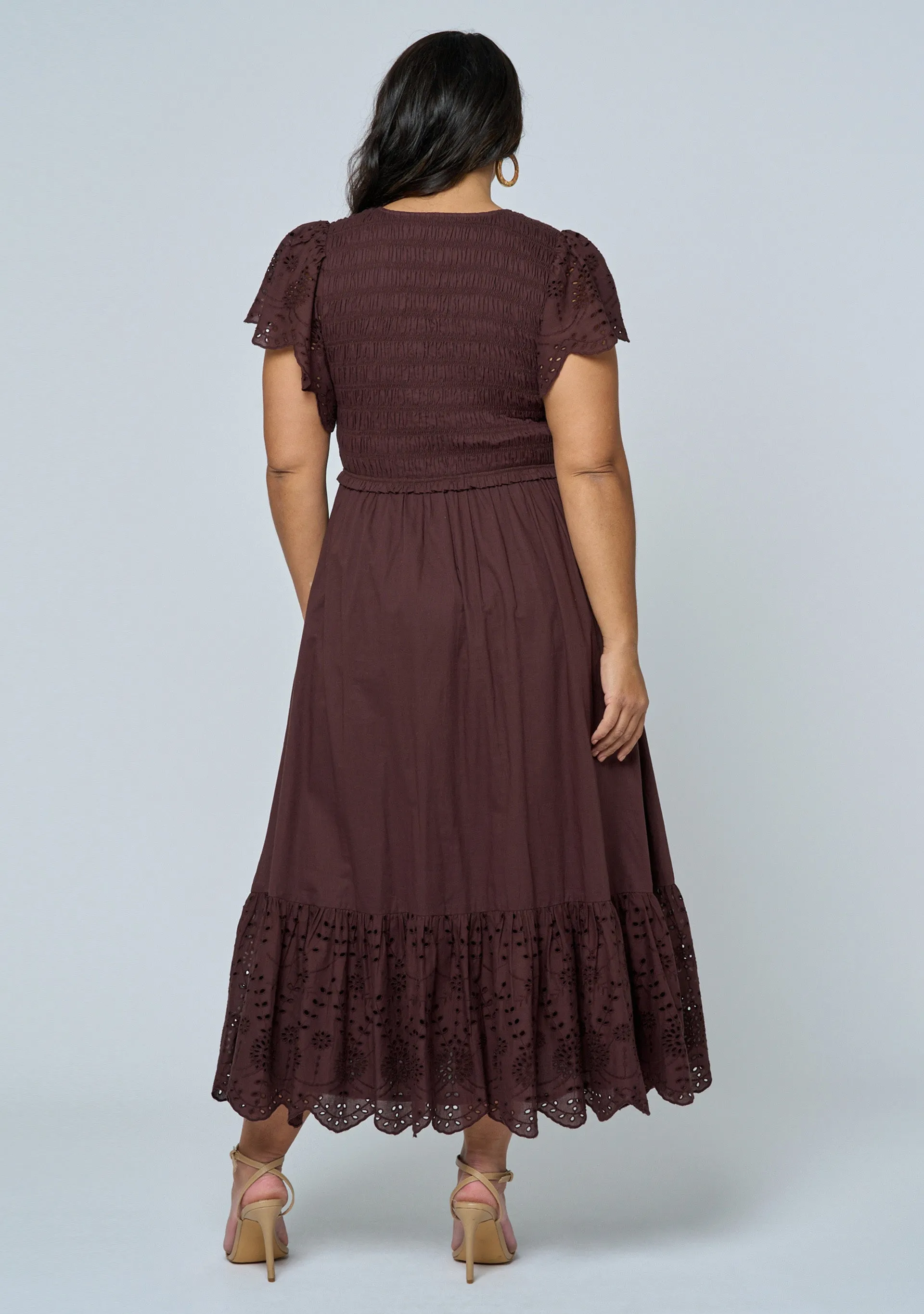 Anastasia Broderie Midi Dress