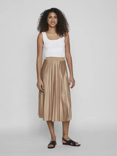 ANDREA PLEATED SKIRT (SANDSHELL)