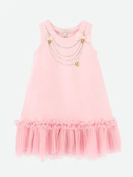 Angels Face Girls Texas Necklace Dress in Pink