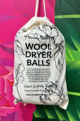 Annah Stretton NZ Wool Dryer Balls Peony