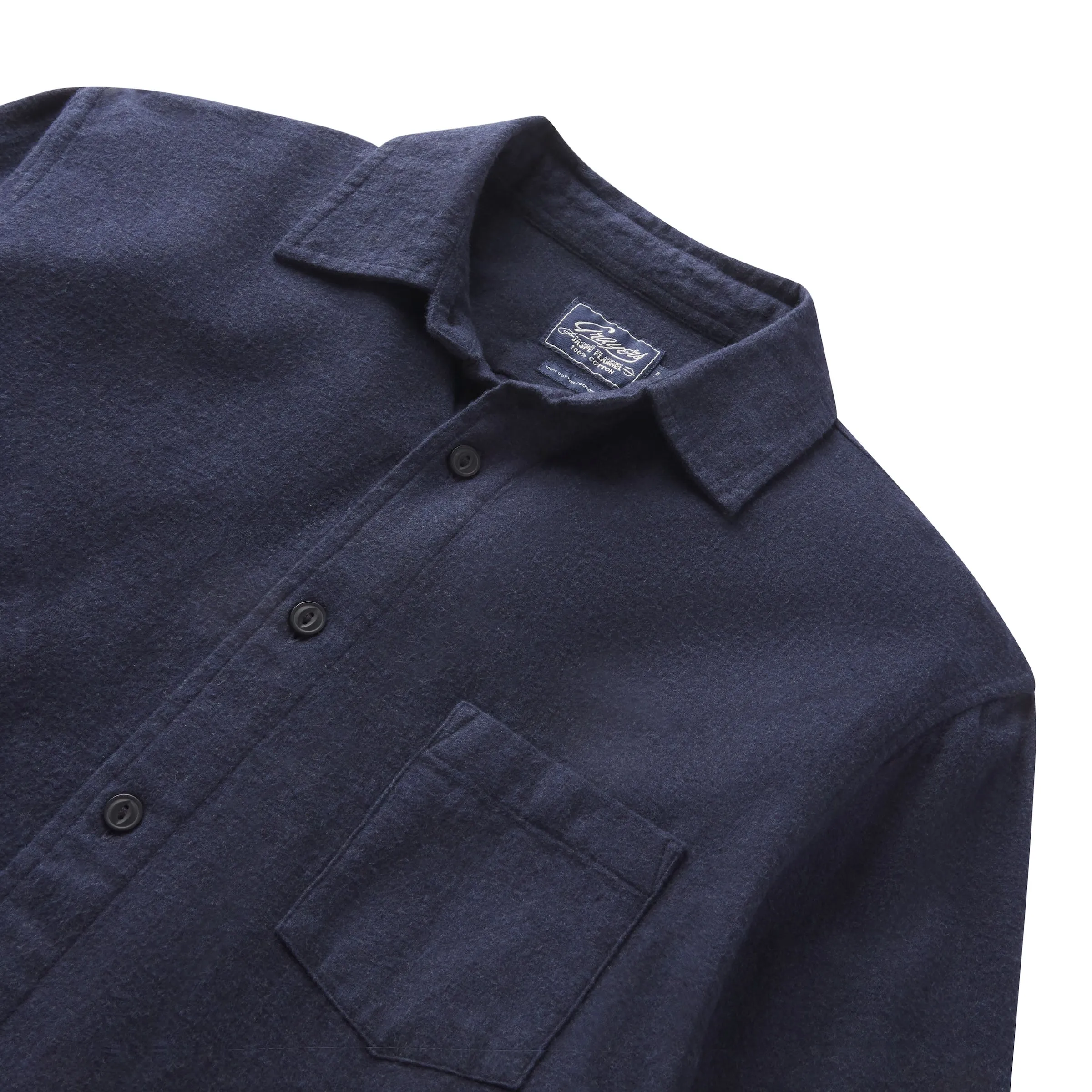 Belvedere Heather Lux Flannel - Blueberry