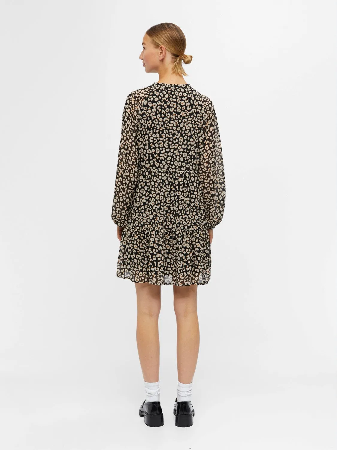 Braylon Smock Dress (Leopard)