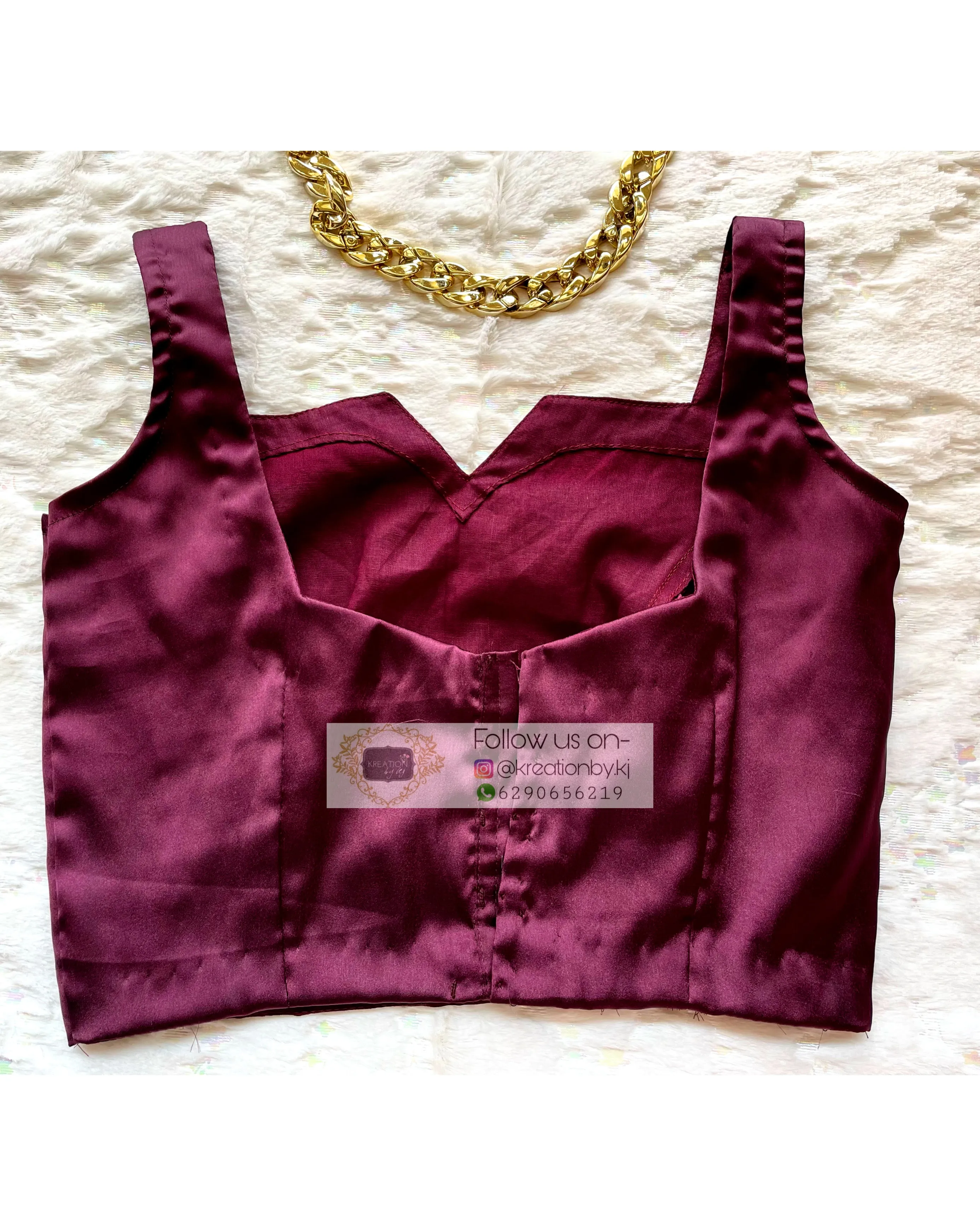 Celeste Dark Eggplant Wine Blouse