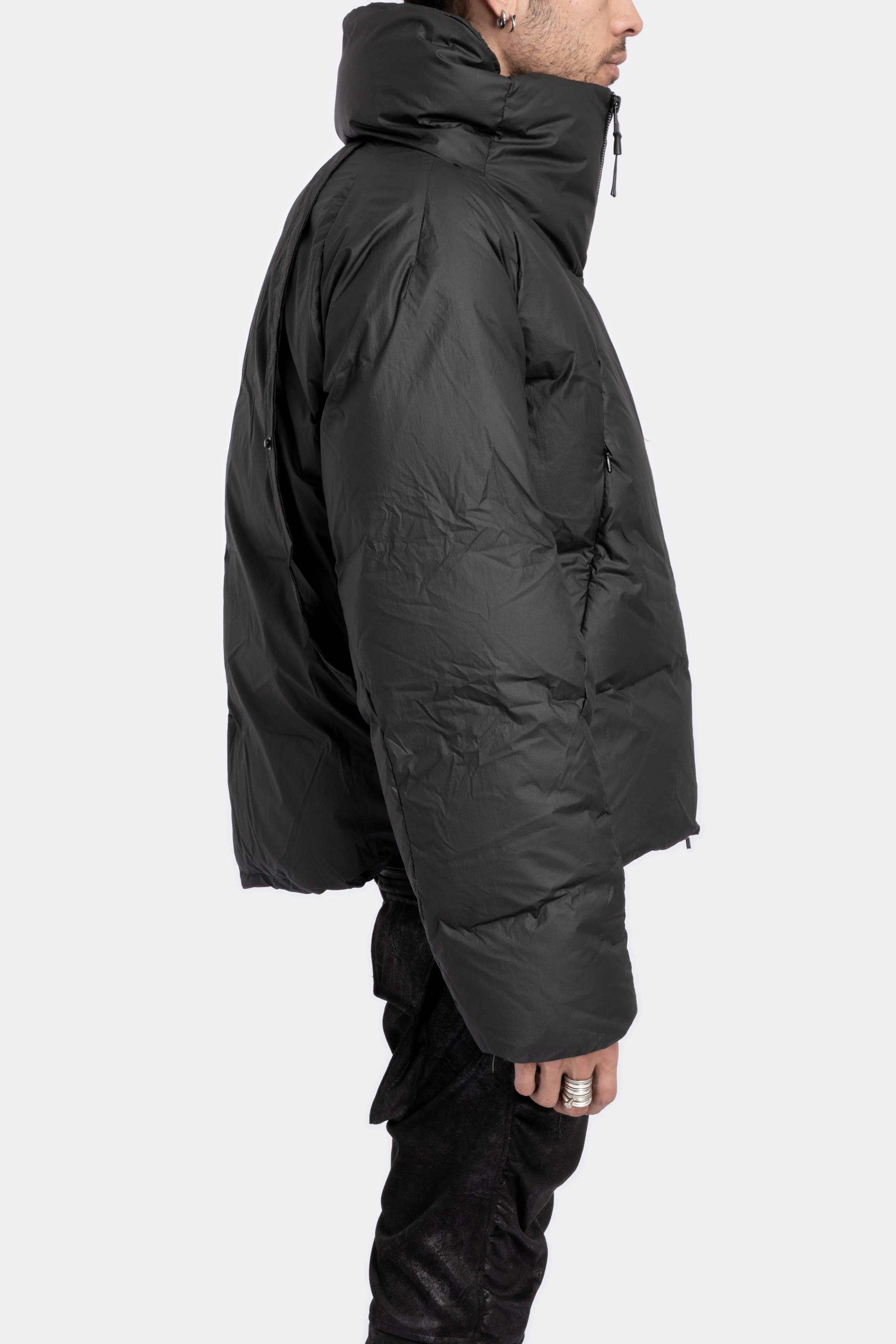 Coated retract down jacket