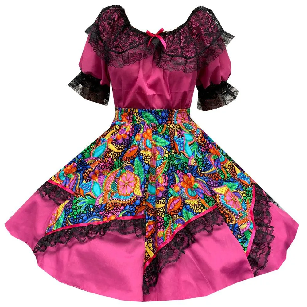 Colorful Carnival Square Dance Outfit