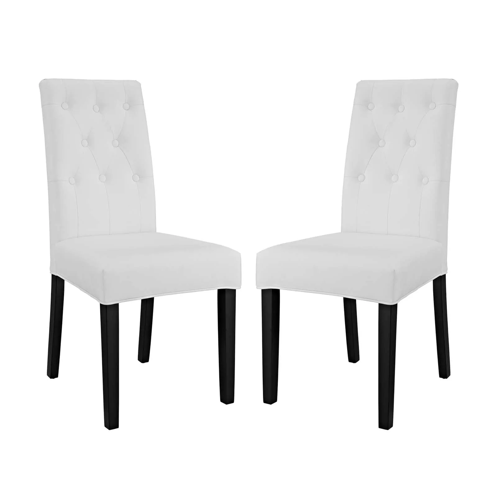 Confer Dining Side Chair Vinyl Set of 2 by Modway