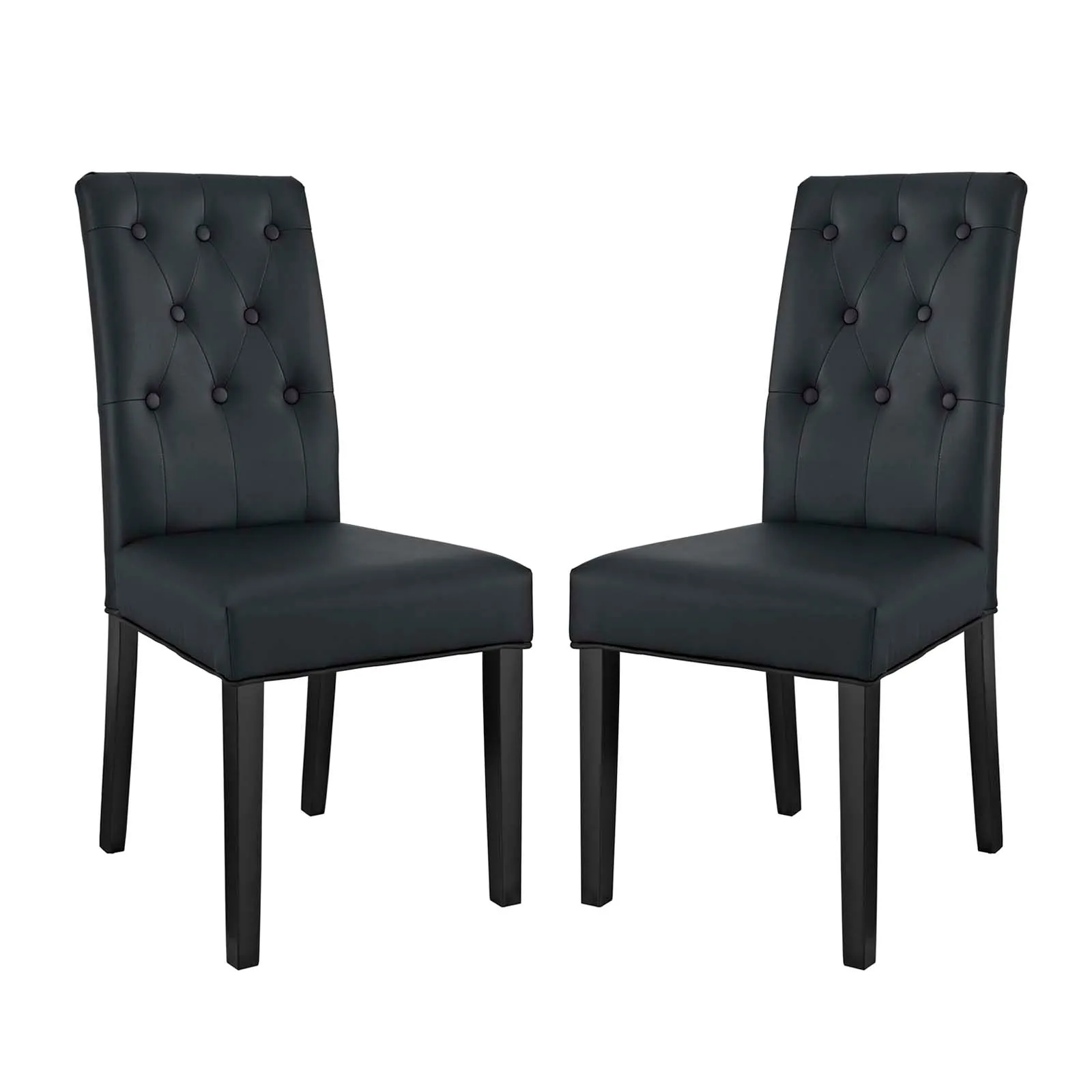 Confer Dining Side Chair Vinyl Set of 2 by Modway