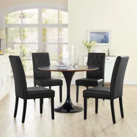 Confer Dining Side Chair Vinyl Set of 4 by Modway