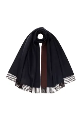 Contrast Cashmere Stole