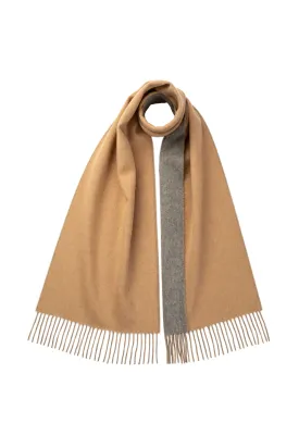 Contrast Reversible Cashmere Scarf