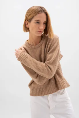 Cropped Donegal Cashmere Jumper