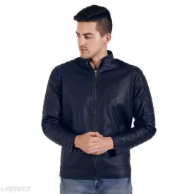 Designer Quilted Faux Leather Jacket