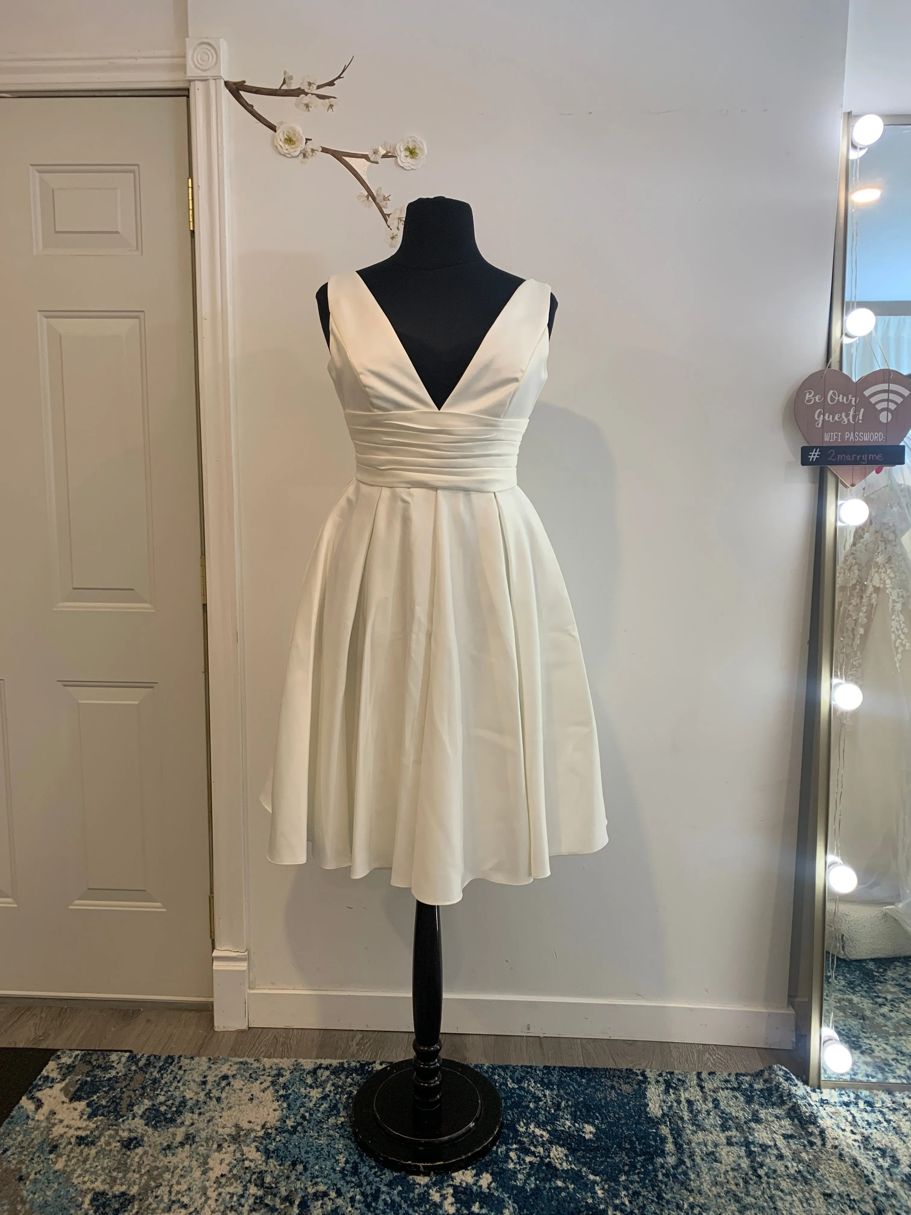 Dress 3568: David's Bridal "V3848" waist 34 shortened