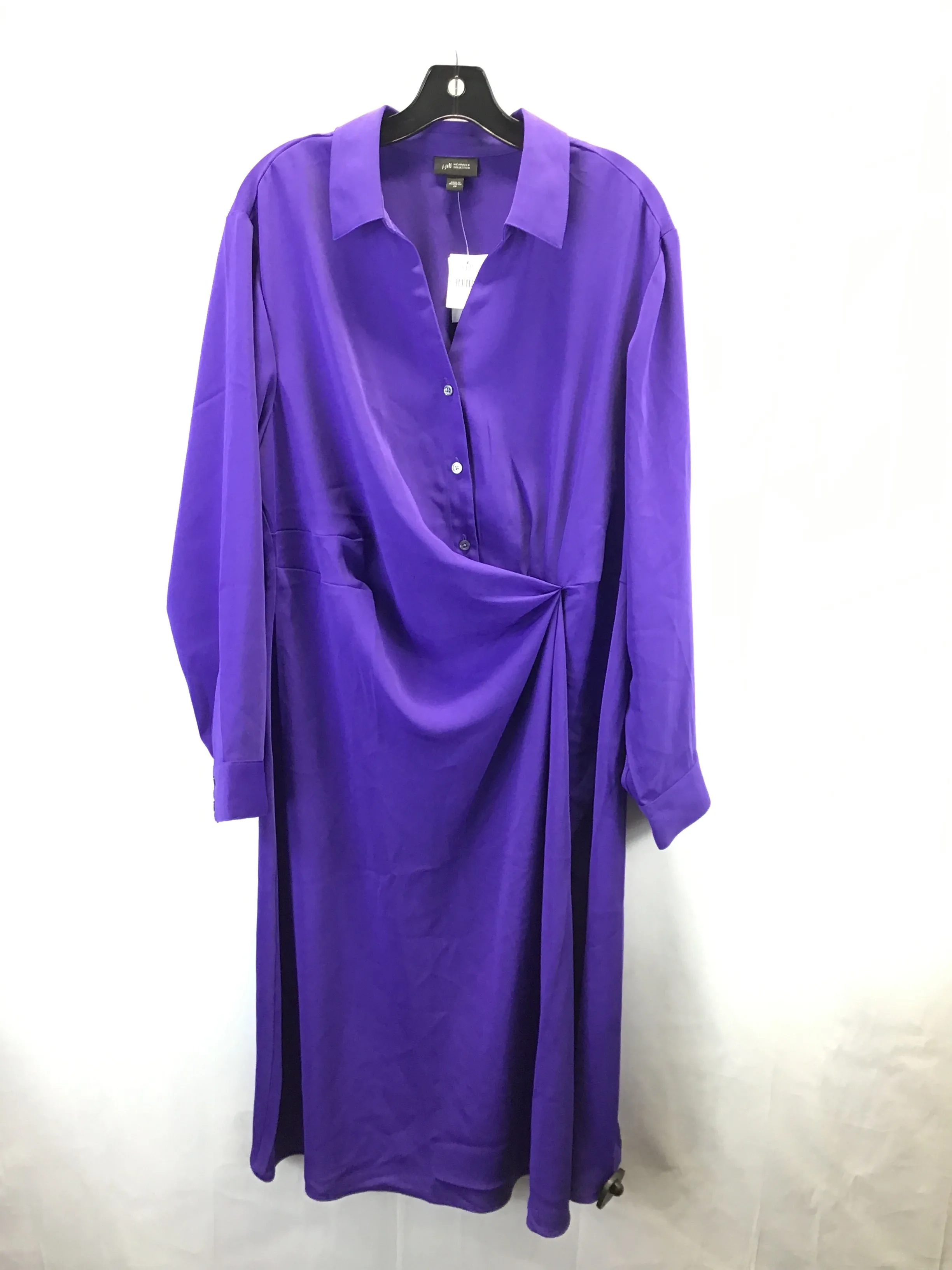 Dress Casual Midi By J. Jill In Purple, Size: 2x