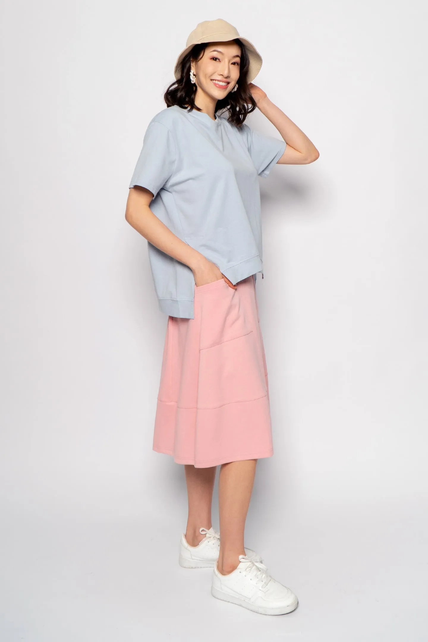 Ebenezer Skirt in Pastel Pink