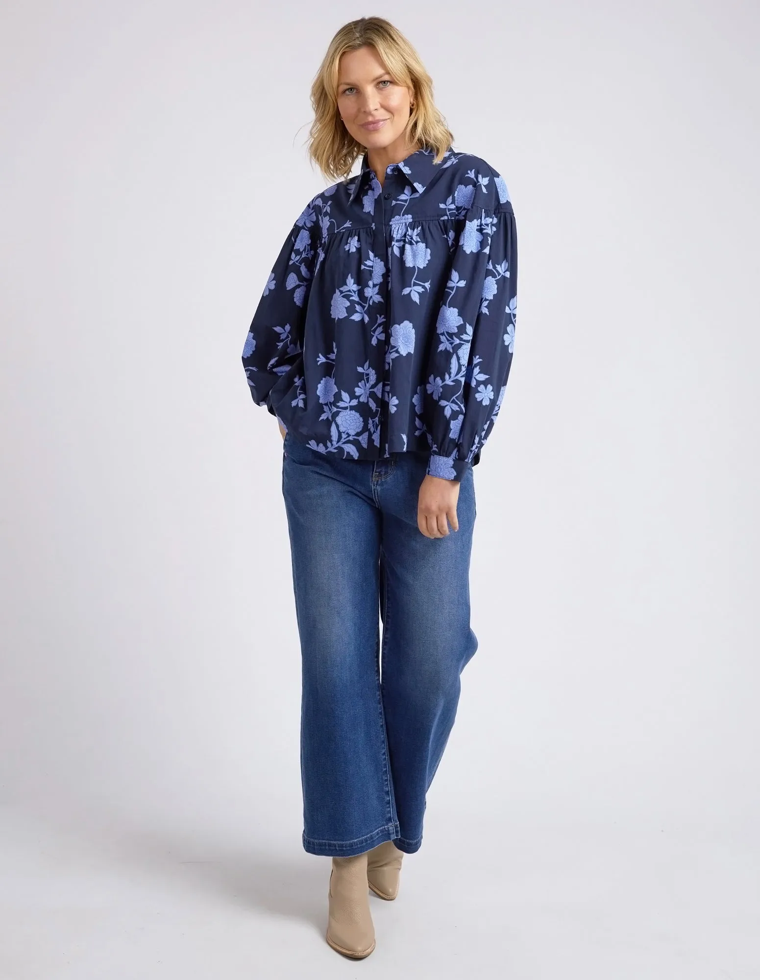 Elm Kacey Floral Blouse - Kacey Floral Print