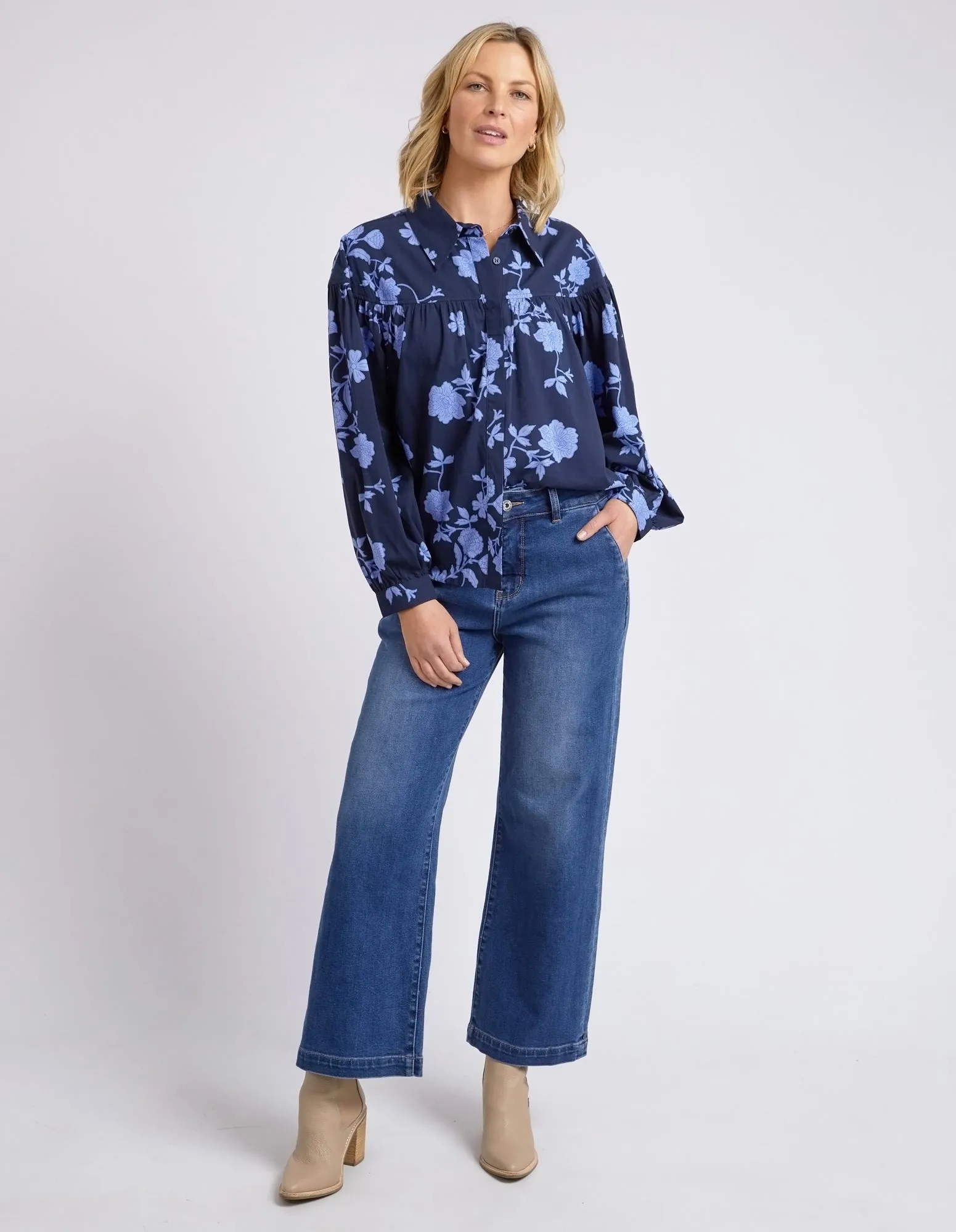 Elm Kacey Floral Blouse - Kacey Floral Print