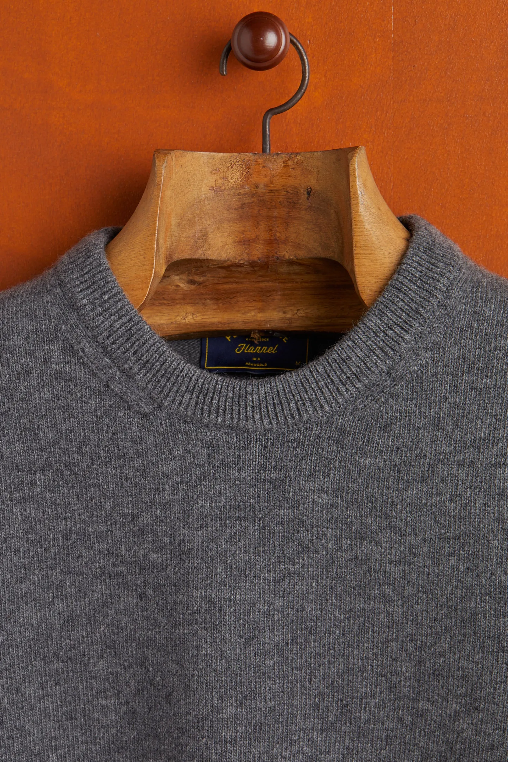 Extrafine Merino Wool Crew Neck - Grey