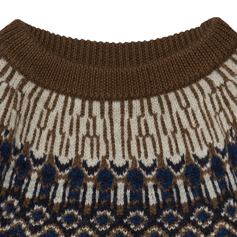 Fair Isle Sweater - 100% Merino - Amber (2-12y)