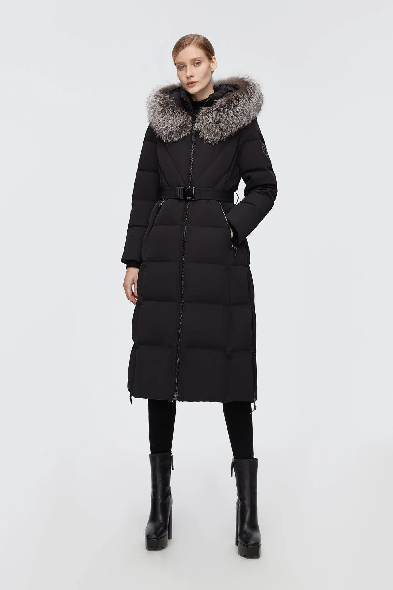 Full Length Hooded Goose Down Jacket