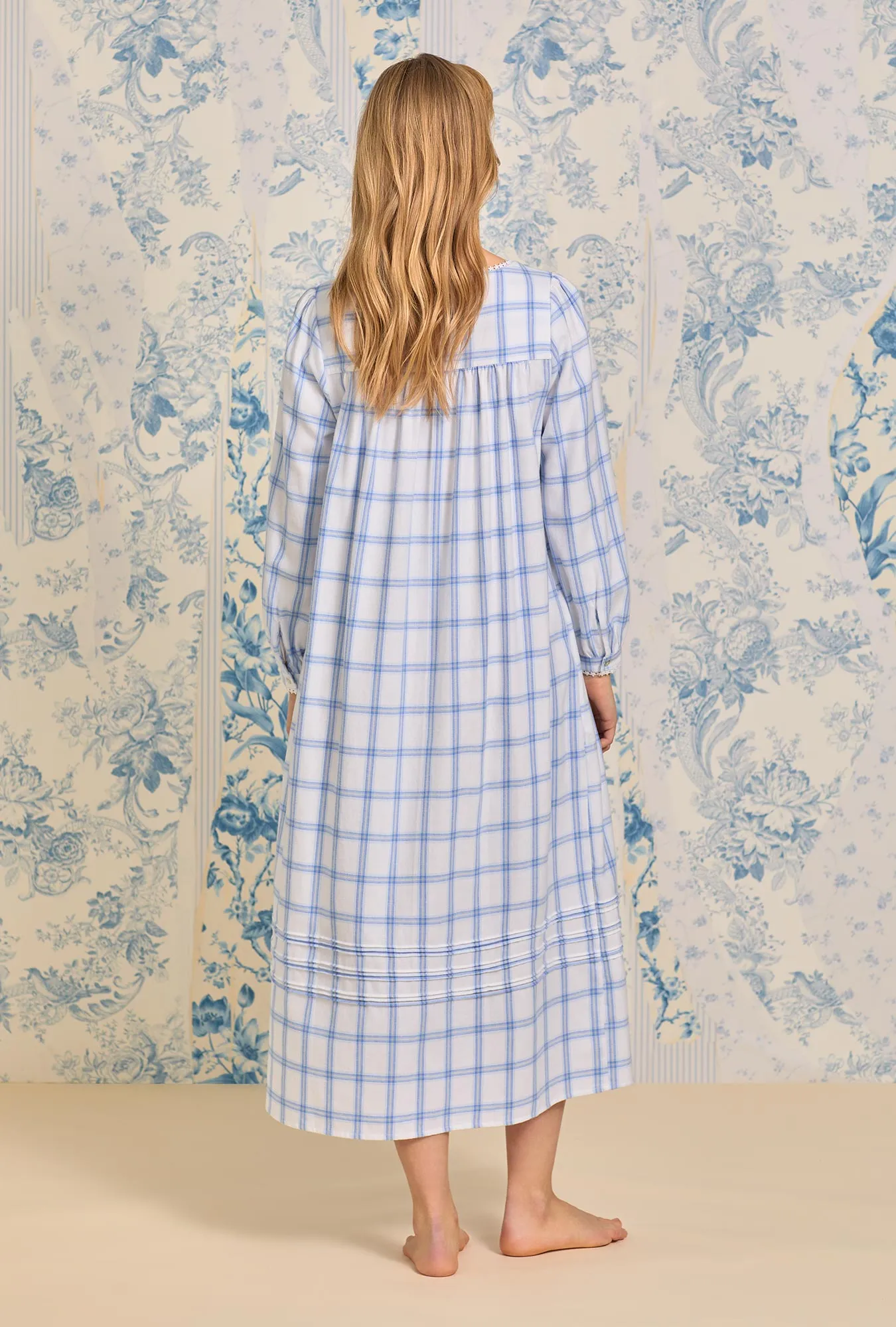 Heritage Cotton Flannel Pretty Plaid Long Nightgown