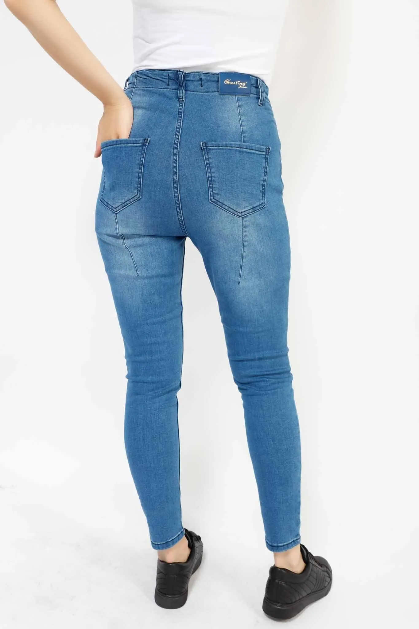 HIGH WAISTED SKINNY FASHION JEANS 1740JE