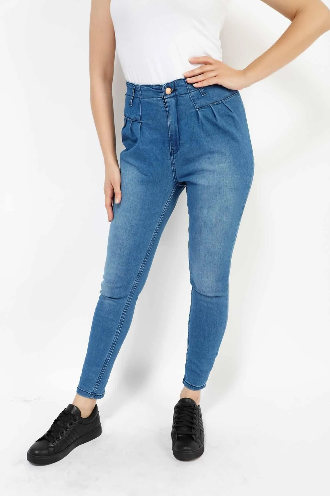 HIGH WAISTED SKINNY FASHION JEANS 1740JE