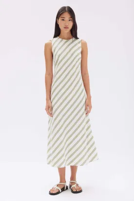 Isola Stripe Midi Dress