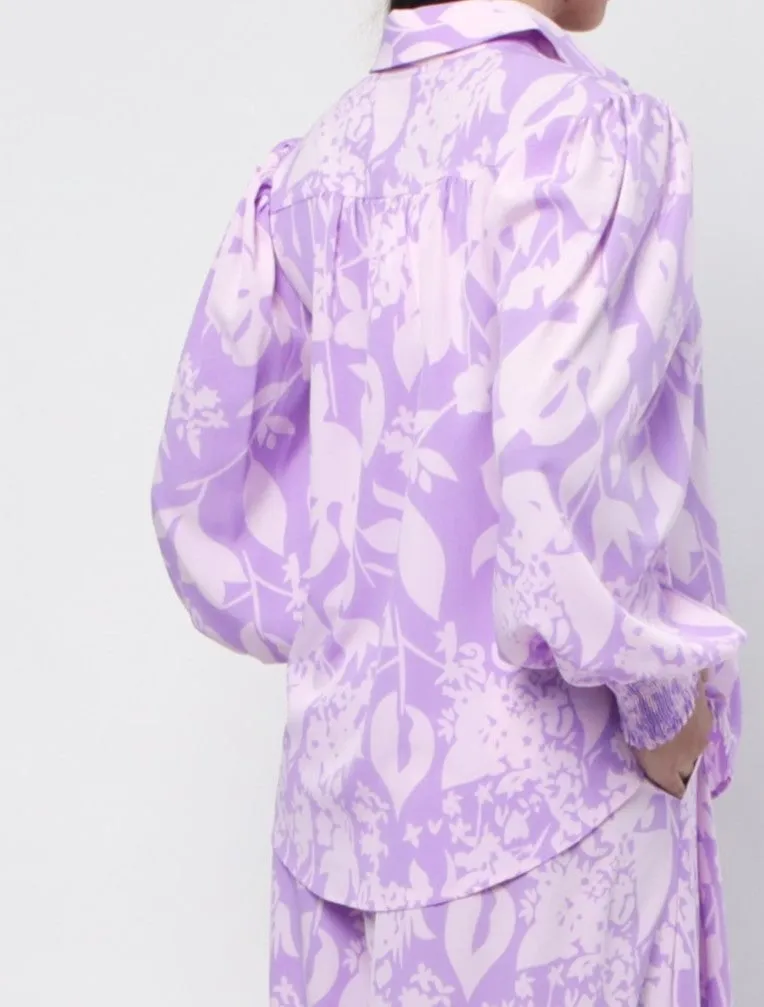 Kate Shirt - Purple Print