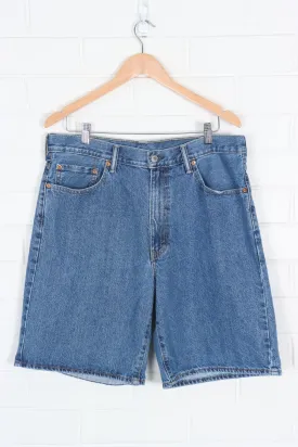 LEVI'S 550 Medium Wash Jort Shorts (36)