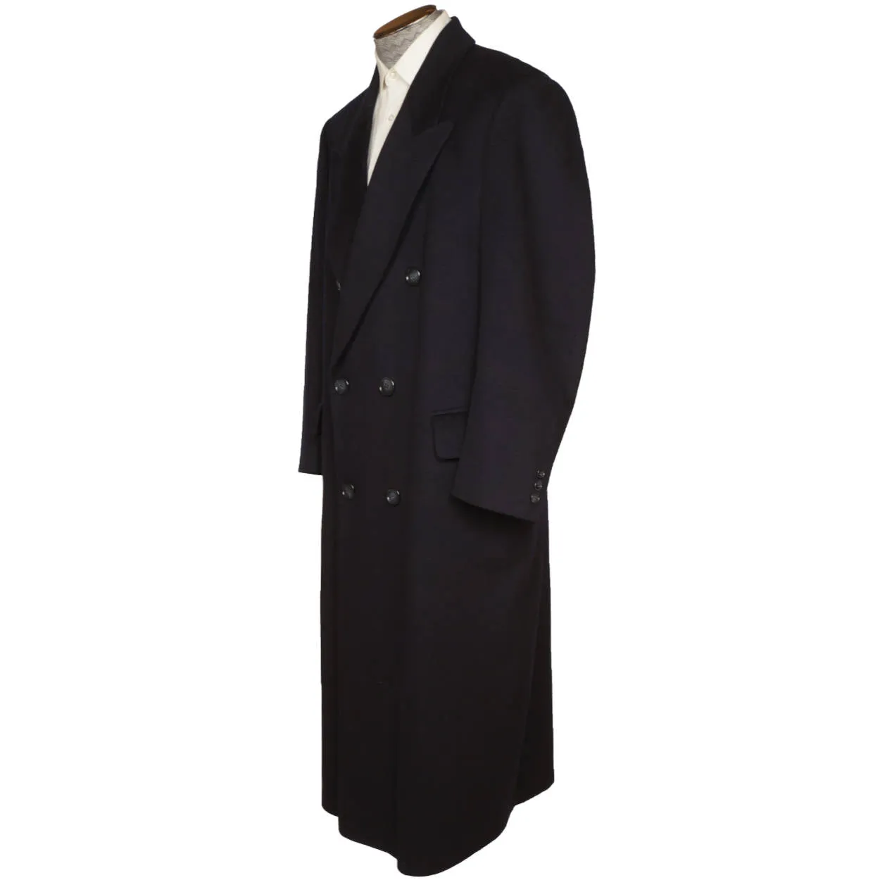 Loro Piana Wool Cashmere Coat Custom Tailor Overcoat Mens Topcoat Size L