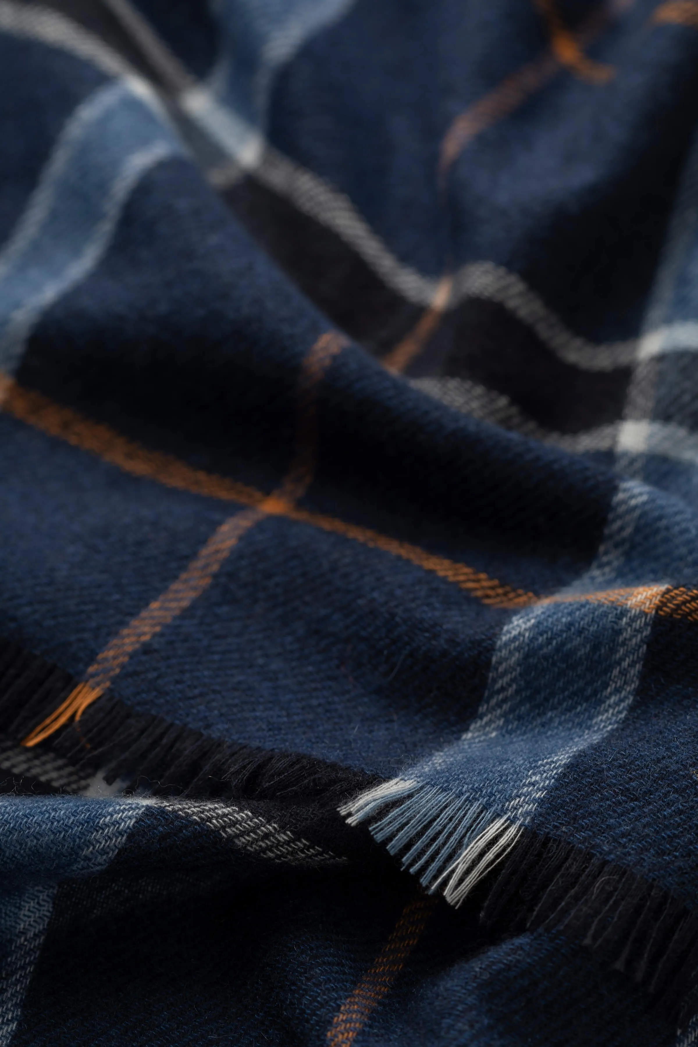 Madras Check Lightweight Cashmere Stole