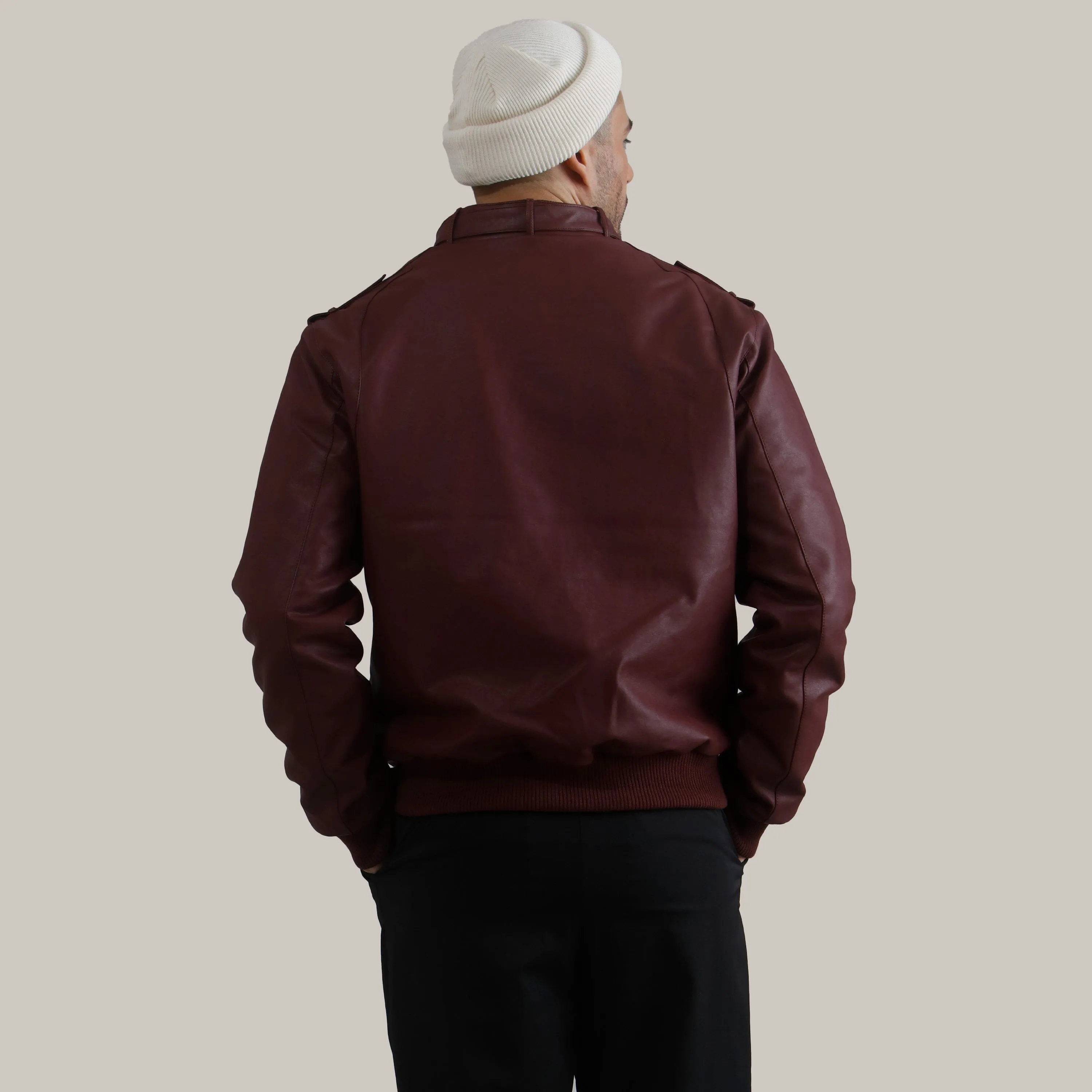 Men's Faux Leather Iconic Racer Jacket