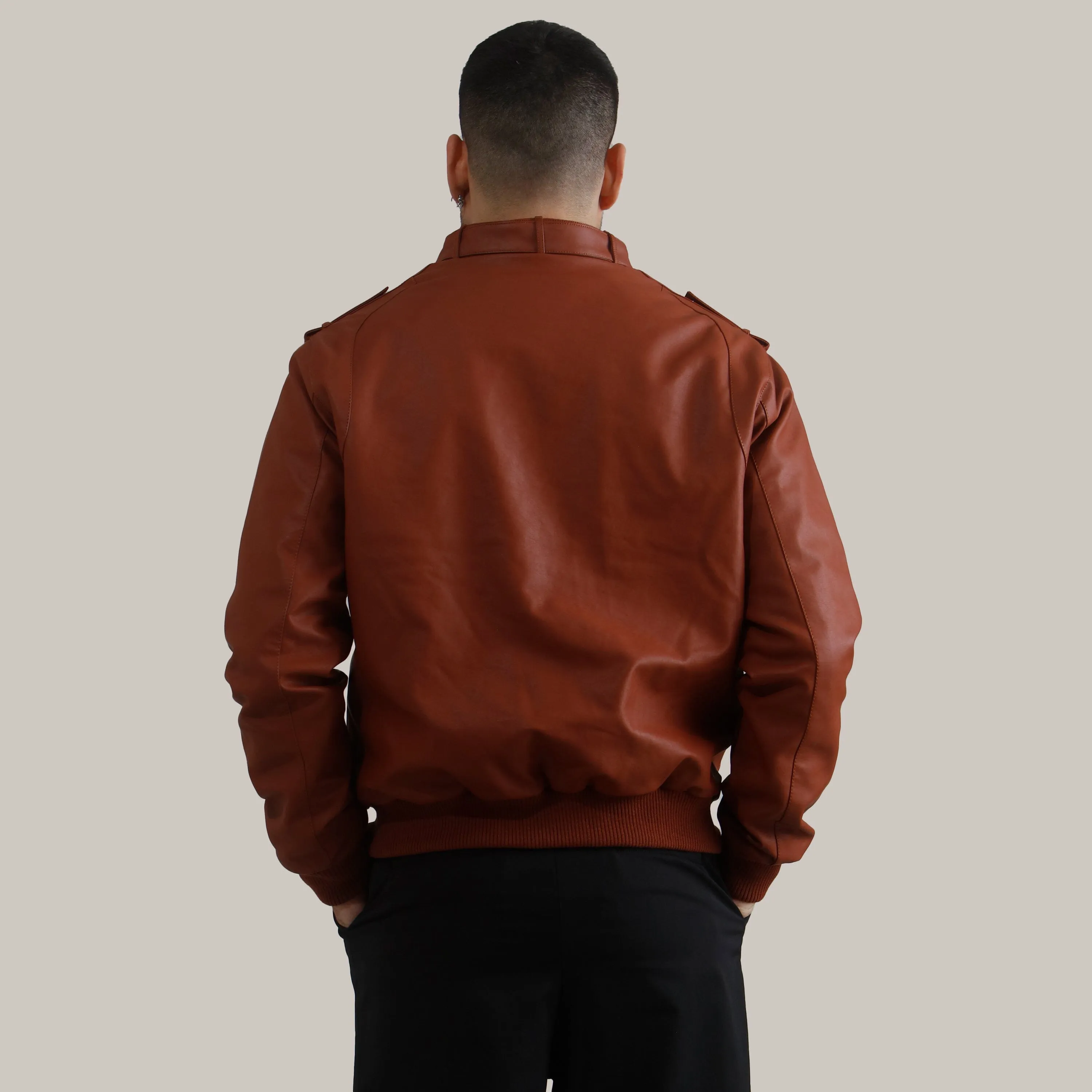 Men's Faux Leather Iconic Racer Jacket