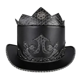 Men's Gothic Strappy Perlage Hat