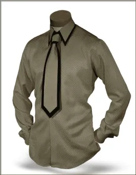 Men's Silk Shirt, SJ Beige-Dress Shirt-Fashion