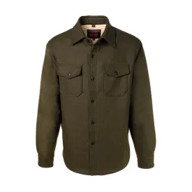 Men's Wool Blend Faux Sherpa Lined CPO Shirt