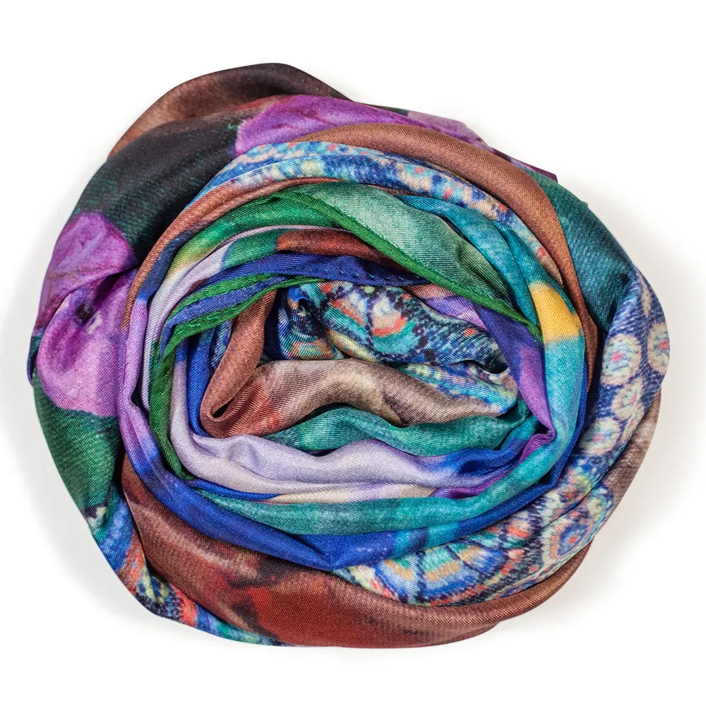 Mexico - Long Silk Scarf