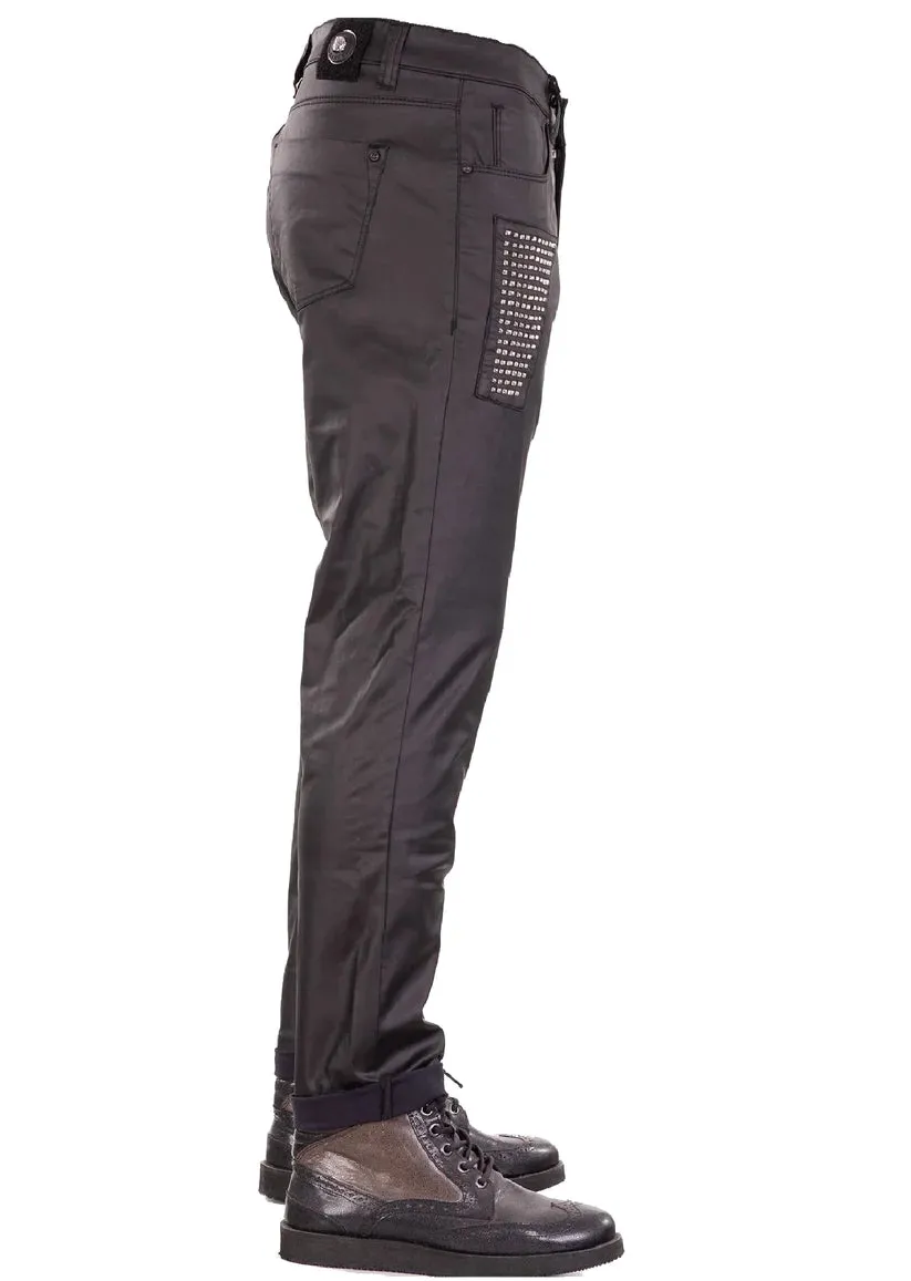 Mondo Luxe Waxed Skinny Jeans