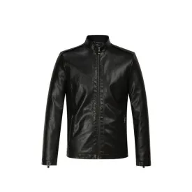 Motorcycle Leather Men Jacket