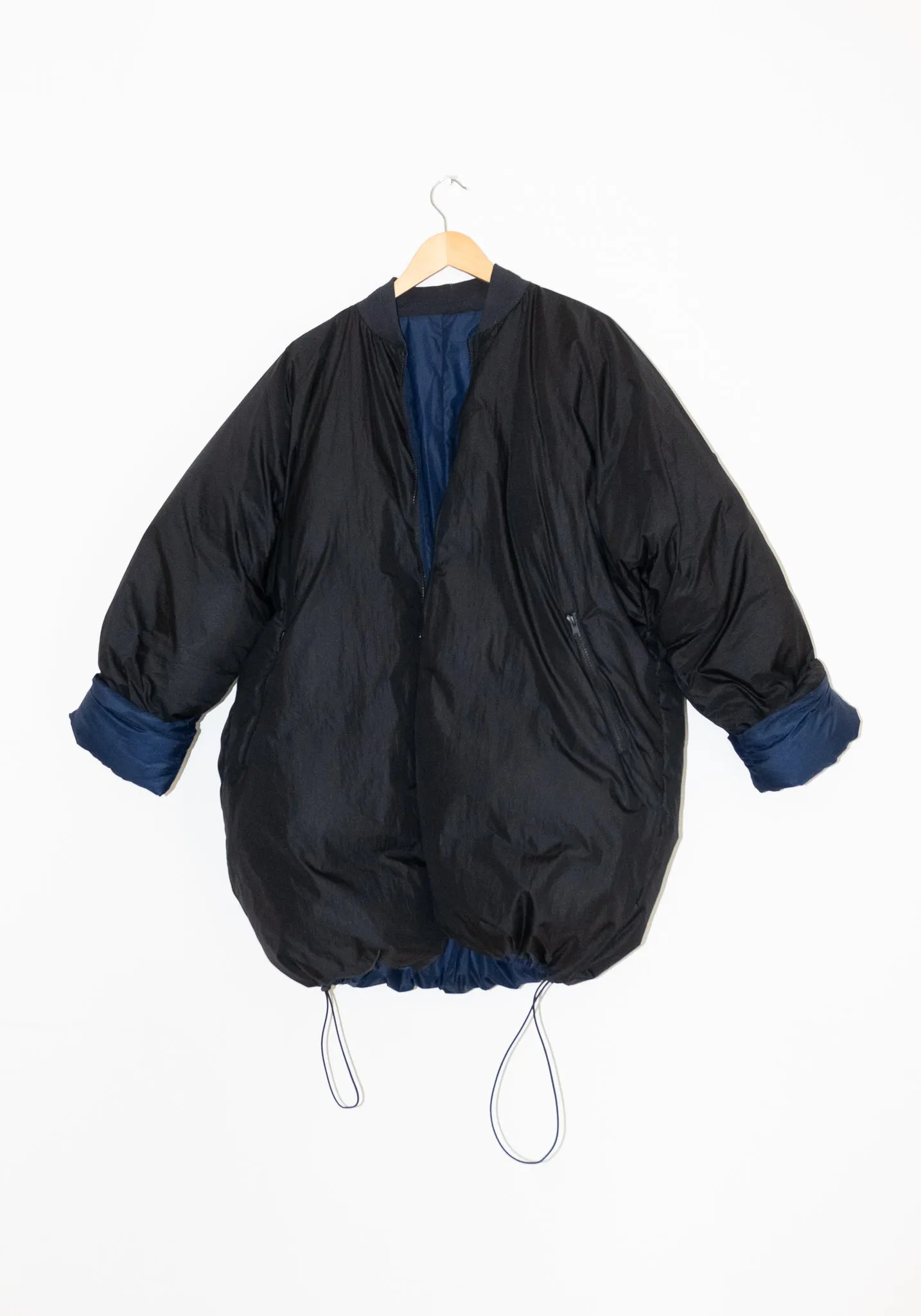 Stylish Olympus Reversible Down Jacket - Black & School Blue