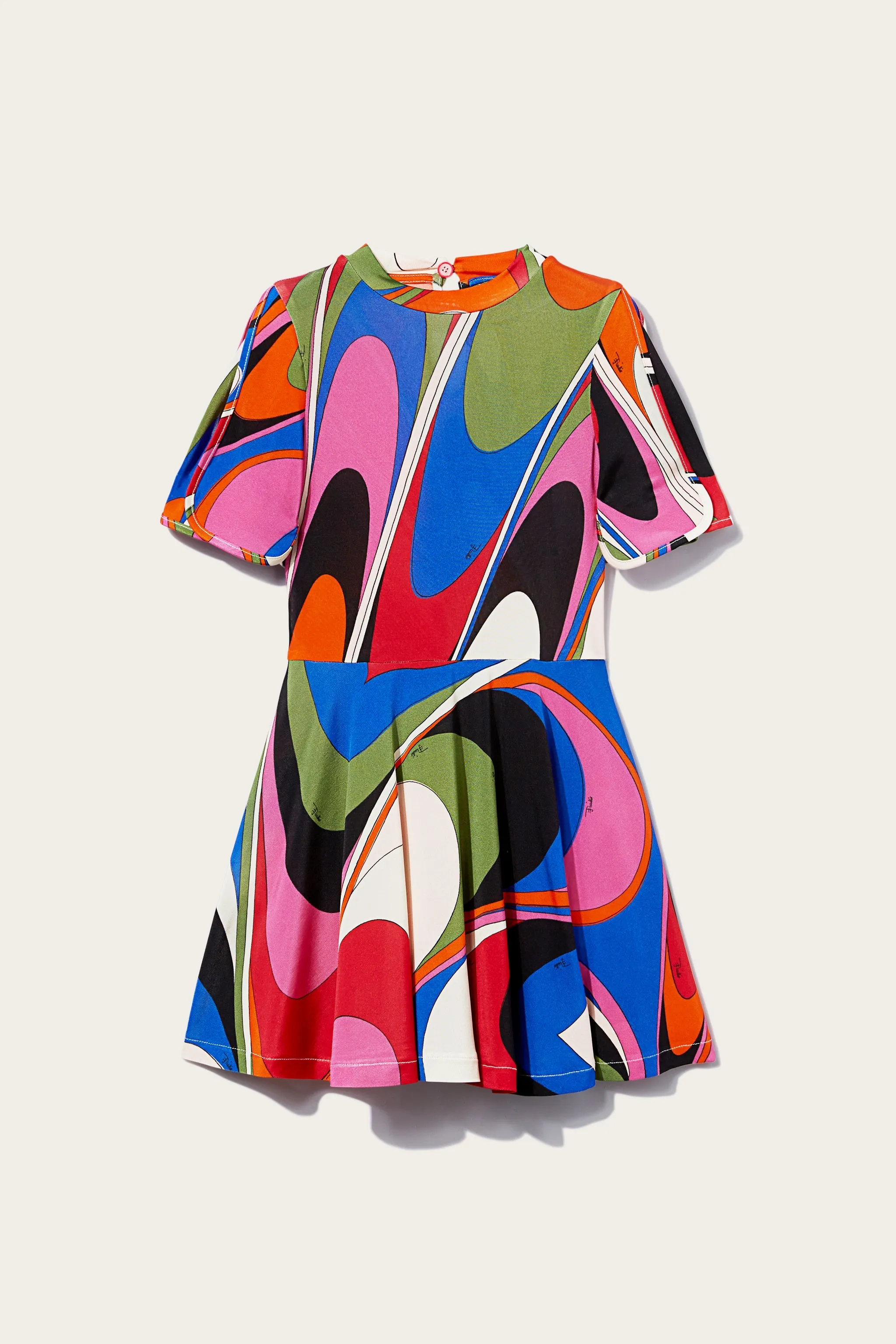 Onde-Print Dress