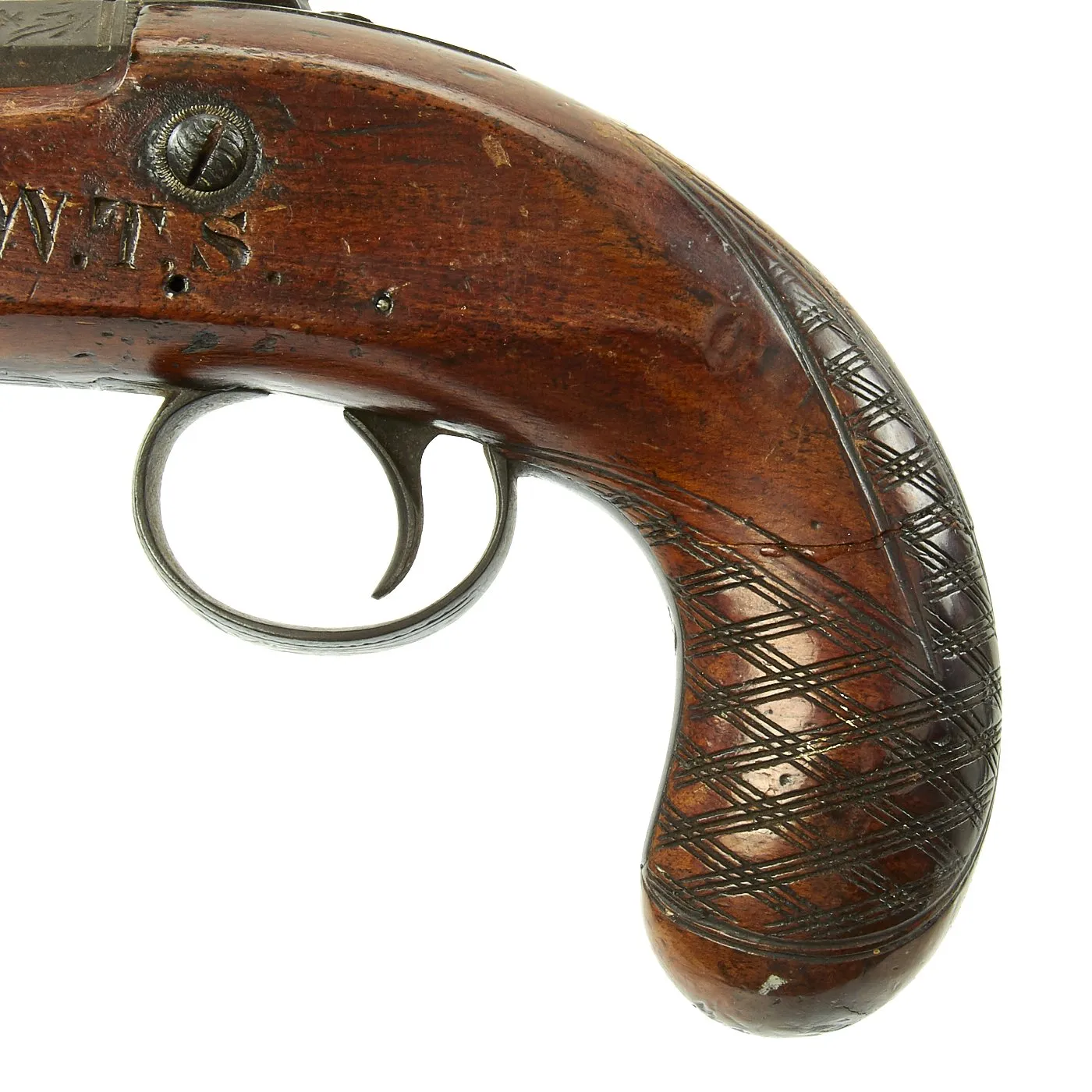 Original British Octagonal Barrel Flintlock Overcoat Pistol by W.J. Acot of London - c. 1825