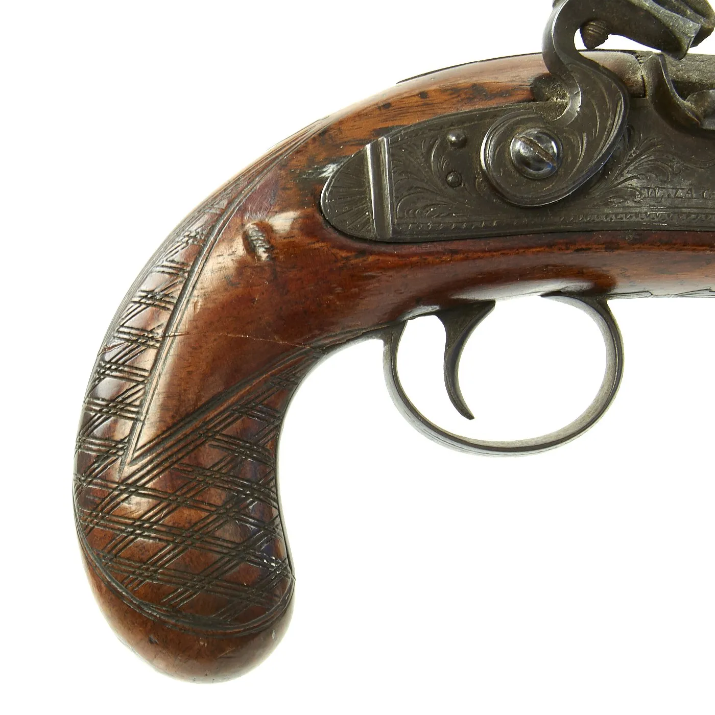 Original British Octagonal Barrel Flintlock Overcoat Pistol by W.J. Acot of London - c. 1825